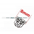 8mm width transformers logo metal decal for 1/10 1/14 RC car *